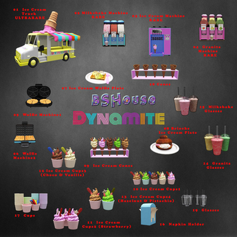 Second Life Marketplace - BSHouse DYNAMITE - Complete Set with Rares